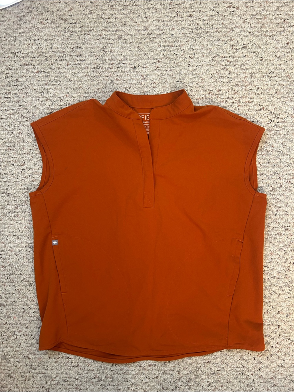 Figs Rafaela Oversized Scrub Top™ XS Color Orange